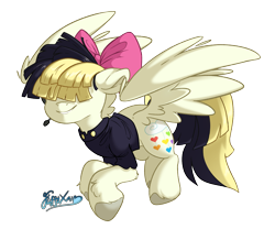 Size: 3000x2500 | Tagged: safe, artist:fluffyxai, derpibooru import, songbird serenade, pegasus, pony, g4, female, flying, mare, simple background, solo, transparent background