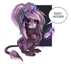 Size: 1598x1423 | Tagged: safe, artist:v-nico, derpibooru import, oc, oc only, pony, unicorn, controller, horn, solo, unicorn oc