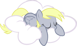 Size: 7677x4581 | Tagged: safe, alternate version, artist:ch_simon, derpibooru import, derpy hooves, pegasus, pony, g4, absurd resolution, cloud, eyes closed, female, mare, on a cloud, simple background, sleeping, sleeping on a cloud, solo, transparent background, vector