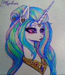 Size: 834x958 | Tagged: safe, artist:karitcaa, derpibooru import, princess celestia, alicorn, pony, solo