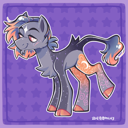 Size: 2100x2100 | Tagged: safe, artist:3ggmilky, derpibooru import, oc, earth pony, pony, male, solo, stallion