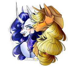 Size: 1600x1400 | Tagged: safe, artist:legendaryshadee, derpibooru import, applejack, rarity, pony, duo, duo female, female, kissing, lesbian, rarijack, shipping, simple background, transparent background