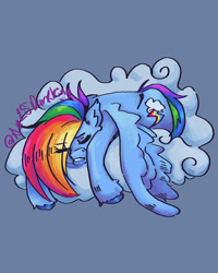 Size: 827x1035 | Tagged: safe, artist:an25darkking, derpibooru import, rainbow dash, pegasus, pony, solo