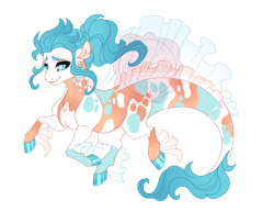 Size: 3500x2700 | Tagged: safe, artist:gigason, derpibooru import, oc, oc only, oc:la mer, hybrid, merpony, g4, adoptable, blue hooves, blue mane, blue sclera, blue tail, coat markings, colored, colored eyebrows, colored head, colored hooves, colored pinnae, colored pupils, colored sclera, ear fluff, ears, eye markings, fins, flat colors, gills, girly, gradient hooves, gradient mane, gradient tail, high res, hooves, hybrid oc, interspecies offspring, leg fins, long mane, long mane male, long tail, looking back, magical lesbian spawn, male, male oc, merpony oc, obtrusive watermark, offspring, parent:coloratura, parent:oc, parent:oc:calico, parents:canon x oc, ponytail, raised hooves, shiny hooves, simple background, smiling, socks (coat marking), solo, splotches, stallion oc, tail, tail markings, teal eyes, teal hooves, teal mane, teal pupils, teal tail, thick tail, three quarter view, tied mane, transparent background, two toned body, two toned coat, wall of tags, watermark