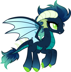 Size: 1280x1310 | Tagged: safe, artist:cirillaq, derpibooru import, oc, oc:viper star, dracony, dragon, hybrid, female, simple background, solo, transparent background