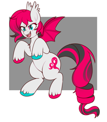 Size: 681x772 | Tagged: safe, artist:lulubell, derpibooru import, oc, oc only, oc:saccharine spector, bat pony, female, mare, solo