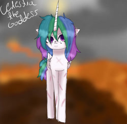 Size: 905x883 | Tagged: safe, artist:harmonykey, derpibooru import, princess celestia, alicorn, pony, solo