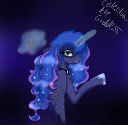 Size: 905x883 | Tagged: safe, artist:harmonykey, derpibooru import, princess luna, alicorn, pony, solo