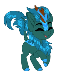 Size: 1741x2018 | Tagged: safe, artist:silkensaddle, derpibooru exclusive, derpibooru import, oc, oc only, oc:poison trail, kirin, kirin oc, kirin-ified, simple background, species swap, transparent background