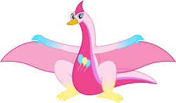 Size: 2372x1394 | Tagged: safe, artist:static51302, derpibooru import, pinkie pie, bird, fanfic:choose your own magic ending, equestria girls, g4, birdified, fanfic art, simple background, solo, species swap, transformation, transparent background, vector