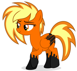 Size: 3000x2756 | Tagged: safe, artist:keronianniroro, derpibooru import, oc, oc only, oc:sundowner, pegasus, pony, coat markings, simple background, solo, transparent background, vector