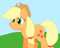 Size: 1020x816 | Tagged: safe, artist:cmara, derpibooru import, applejack, earth pony, female, solo