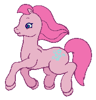 Size: 194x203 | Tagged: safe, derpibooru import, earth pony, pony, g2, closed mouth, cute, digital art, female, g2 morningdorable, mare, morning glory (g2), my little pony: friendship gardens, pc game, pixel art, simple background, smiling, solo, sprite, transparent background, trotting, video game