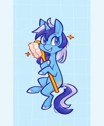 Size: 1571x1901 | Tagged: safe, artist:kazunekomori, derpibooru import, minuette, pony, g4, cute, minubetes, solo, toothbrush