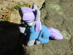 Size: 2805x2104 | Tagged: safe, alternate version, artist:malte279, derpibooru import, part of a set, boulder (pet), maud pie, earth pony, pony, g4, concrete, craft, female, mare, outdoors, sculpture, solo, ytong