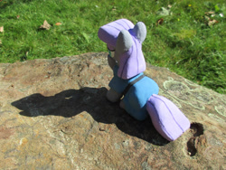 Size: 2568x1926 | Tagged: safe, alternate version, artist:malte279, derpibooru import, part of a set, boulder (pet), maud pie, earth pony, pony, g4, concrete, craft, female, mare, outdoors, sculpture, solo, ytong