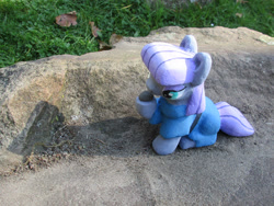 Size: 2824x2118 | Tagged: safe, alternate version, artist:malte279, derpibooru import, part of a set, boulder (pet), maud pie, earth pony, pony, g4, concrete, craft, female, mare, outdoors, sculpture, solo, ytong