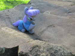 Size: 1032x774 | Tagged: safe, alternate version, artist:malte279, derpibooru import, part of a set, boulder (pet), maud pie, earth pony, pony, g4, concrete, craft, female, mare, outdoors, sculpture, solo, ytong