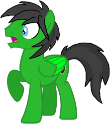 Size: 1721x1946 | Tagged: safe, artist:star-armour95, derpibooru import, oc, oc only, oc:star armour, pegasus, g4, male, simple background, solo, stallion, surprised, transparent background, vector