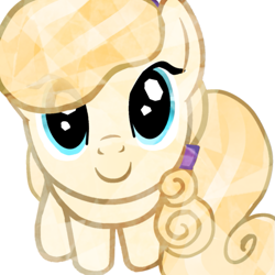 Size: 751x752 | Tagged: safe, anonymous artist, derpibooru import, crystal pony, pony, g4, games ponies play, cute, female, from above, golden wheat, mare, meme, simple background, solo, white background