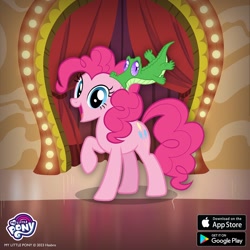 Size: 1080x1080 | Tagged: safe, derpibooru import, gummy, pinkie pie, earth pony, gameloft