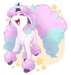 Size: 1600x1687 | Tagged: safe, artist:erkythehero23, derpibooru import, pony, unicorn, action pose, cheerful, crossover, galarian ponyta, horn, pokémon, ponified, ponyta, signature, simple background, smiling, solo, species swap, transparent background