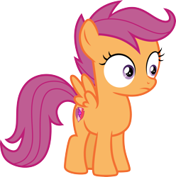 Size: 3000x3029 | Tagged: safe, artist:cloudy glow, derpibooru import, scootaloo, pegasus, pony, g4, the big mac question, female, filly, foal, simple background, solo, transparent background, vector