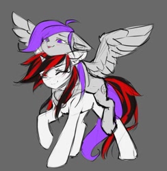 Size: 640x657 | Tagged: artist needed, source needed, safe, derpibooru import, oc, oc only, oc:blackjack, oc:morning glory (project horizons), pegasus, pony, unicorn, fallout equestria, fallout equestria: project horizons, fanfic art, female, gloryjack, horn, lesbian, mare, oc x oc, shipping, simple background