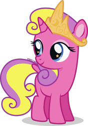 Size: 1547x2201 | Tagged: safe, artist:cirillaq, derpibooru import, princess skyla, alicorn, pony, g4, crown, female, filly, foal, jewelry, regalia, simple background, skylabetes, solo, starry eyes, transparent background, vector, wingding eyes