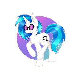 Size: 2000x2000 | Tagged: safe, artist:kathepart, derpibooru import, dj pon-3, vinyl scratch, unicorn, g4, glasses, horn, looking at you, simple background, solo, transparent background, vinyl's glasses