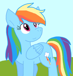 Size: 717x744 | Tagged: safe, artist:cmara, derpibooru import, rainbow dash, pegasus, g4, female, solo