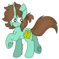 Size: 4000x4000 | Tagged: safe, artist:nordicgoat, derpibooru import, oc, oc only, oc:smushy, unicorn, chest fluff, horn, looking back, male, raised tail, simple background, solo, tail, transparent background, underhoof