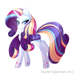 Size: 1050x1050 | Tagged: safe, artist:scarlet-eclipse, artist:scarlet-spectrum, derpibooru import, rarity, pony, unicorn, g4, female, horn, mare, rainbow power, simple background, slender, solo, thin, transparent background