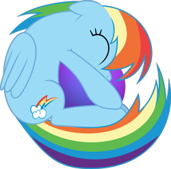 Size: 5788x5712 | Tagged: safe, artist:firlin123, derpibooru import, rainbow dash, pegasus, pony, g4, .svg available, absurd resolution, ears, eyes closed, female, firefox, floppy ears, folded wings, mare, simple background, spinning, svg, transparent background, vector, wings