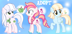 Size: 1280x610 | Tagged: safe, artist:vi45, derpibooru import, oc, oc only, earth pony, pegasus, pony, unicorn, female, horn, mare, trio