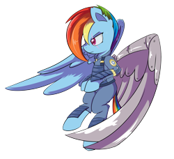 Size: 2505x2289 | Tagged: safe, artist:dusthiel, derpibooru import, rainbow dash, g4, the cutie re-mark, alternate timeline, apocalypse dash, crystal war timeline, female, mare, my little pony: friendship is magic, scar, simple background, solo, torn ear, transparent background