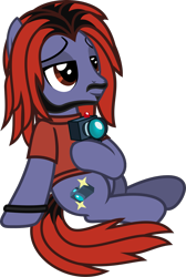 Size: 927x1377 | Tagged: safe, artist:lightningbolt, derpibooru exclusive, derpibooru import, earth pony, pony, .svg available, bracelet, camera, dyed hair, dyed tail, facial hair, hoof hold, jawn rocha, jewelry, lidded eyes, looking up, male, ponified, show accurate, simple background, sitting, smiling, solo, species swap, stallion, svg, tail, transparent background, vector, watch, waterparks