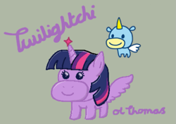 Size: 901x635 | Tagged: safe, derpibooru import, twilight sparkle, twilight sparkle (alicorn), alicorn, g4, beady eyes, crossover, female, mare, silly, simple background, simplistic art style, solo, tamagotchi