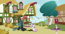 Size: 2030x1076 | Tagged: artist needed, safe, anonymous artist, artist:gwennie-chan, artist:konylice, artist:spier17, derpibooru import, queen chrysalis, sweetie belle, changeling, changeling queen, pony, unicorn, age difference, cafe, chrysa-belle, crack shipping, cute, cutealis, date, diasweetes, duo, female, filly, foal, horn, lesbian, looking at each other, looking at someone, open mouth, open smile, shipping, sitting, smiling, smiling at each other, table