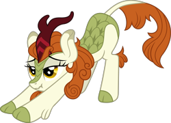 Size: 7974x5738 | Tagged: safe, artist:firlin123, derpibooru import, autumn blaze, kirin, g4, .svg available, absurd resolution, female, iwtcird, meme, scrunchy face, simple background, solo, svg, transparent background, vector