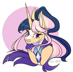 Size: 1177x1152 | Tagged: safe, artist:legendaryshadee, derpibooru import, oc, pony, unicorn, bust, female, horn, mare, portrait, simple background, solo, transparent background