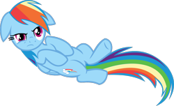 Size: 1556x943 | Tagged: safe, artist:retroponybro, derpibooru import, rainbow dash, pegasus, pony, g4, base used, belly, ears, female, floppy ears, full body, inkscape, lying down, mare, simple background, solo, transparent background, vector, wings