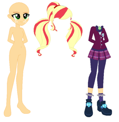 Size: 556x574 | Tagged: safe, artist:lordsfrederick778, artist:selenaede, derpibooru import, applejack, equestria girls, g4, alternate universe, base used, simple background, solo, white background