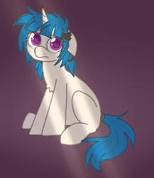 Size: 500x575 | Tagged: safe, artist:php193, derpibooru import, pony, unicorn, arcane, crossover, female, filly, foal, horn, jinx (league of legends), league of legends, ponified, powder (league of legends), reference, sad, solo, species swap, vent art, video game reference