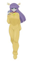 Size: 2681x5599 | Tagged: safe, alternate version, artist:batipin, derpibooru import, part of a set, maud pie, human, equestria girls, g4, bell, bell collar, breasts, collar, maud pies, simple background, solo, transparent background