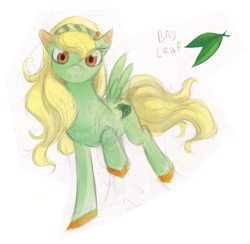 Size: 579x566 | Tagged: safe, artist:lucia-conchita, derpibooru import, oc, oc:bay leaf, pegasus, pony, female, mare, solo