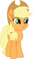 Size: 3000x5371 | Tagged: safe, artist:cloudy glow, derpibooru import, applejack, earth pony, pony, g4, applejack's hat, chin, clothes, cowboy hat, faic, female, hat, simple background, transparent background, vector