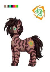 Size: 2039x2893 | Tagged: safe, artist:natt333, derpibooru import, oc, oc only, oc:jaqiira, zebra, fallout equestria, commission, commissioner:solar aura, design, reference sheet, simple background, solo, tattoo, transparent background