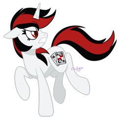 Size: 1457x1499 | Tagged: safe, artist:acidigon, derpibooru import, oc, oc only, oc:blackjack, pony, unicorn, fallout equestria, fallout equestria: project horizons, angry, ears back, fanfic art, female, horn, mare, running, simple background, solo, transparent background