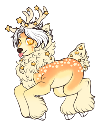 Size: 1280x1581 | Tagged: safe, artist:malinraf1615, derpibooru import, oc, deer, reindeer, simple background, solo, tongue, tongue out, transparent background